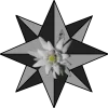 Rose des vents avec une Edelweiss